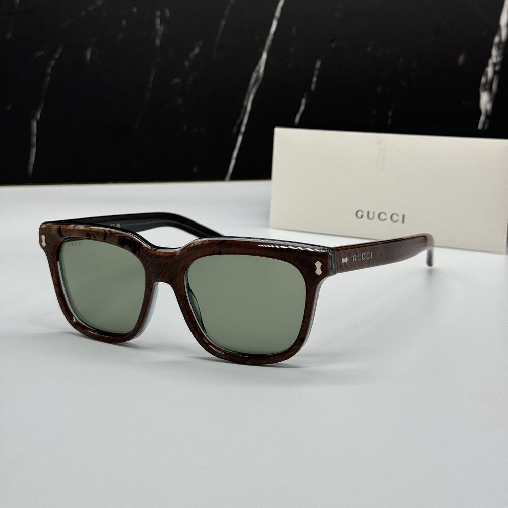 NEW GUCCI SUNGLASSES GG1523S 003 BROWN EYEWEAR